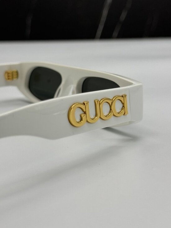 NEW GUCCI GG1771S 002 SUNGLASSES WHITE SQUARE WOMEN GUCCI EYEWEAR main image 4